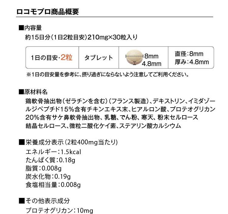 ロコモプロ商品概要