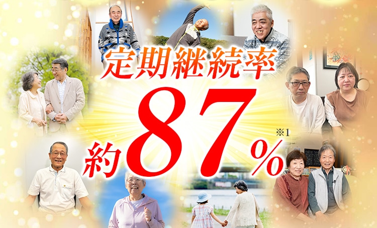 リピート率約87%※ ※ 2023年当社調べ