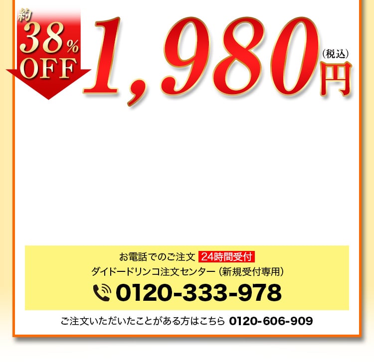 38%OFF 1,980円（税込）