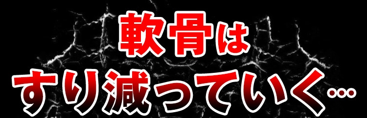 軟骨はすり減っていく…