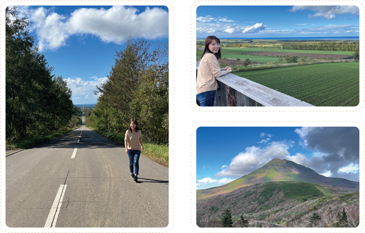 知床ドライブの道と景色