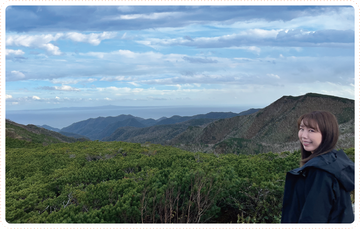 知床連山の大パノラマ